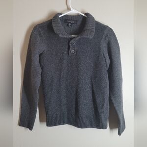 Womens medium Gianetti wool nylon sweater - collared grey long sleeve